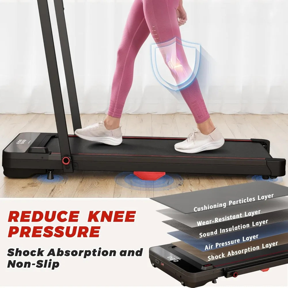 2 in 1 Portable Treadmill - Top Speed 7.5 mph