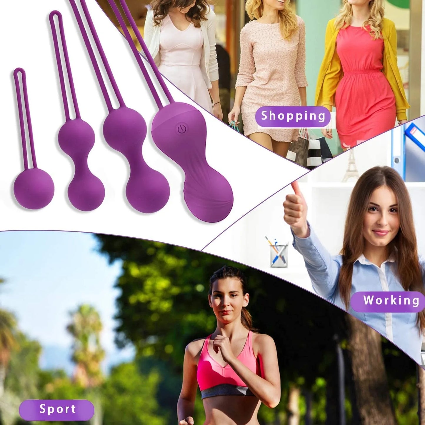 Kegel Exercise Kit with Vibrations